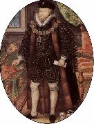 Portrat des Sir Christopher Hatton Nicholas Hilliard